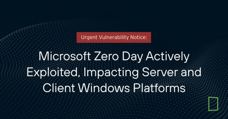Urgent Vulnerability Notice: Microsoft Zero Day Actively Exploited ...